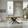 Ausziehbarer Tisch mit Kreuzbeinen, modernes Design 90×160-264 Volantis Katalog