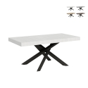 Ausziehbarer Tisch für 12 Personen, modernes Design, 90×180-284 Volantis Aktion