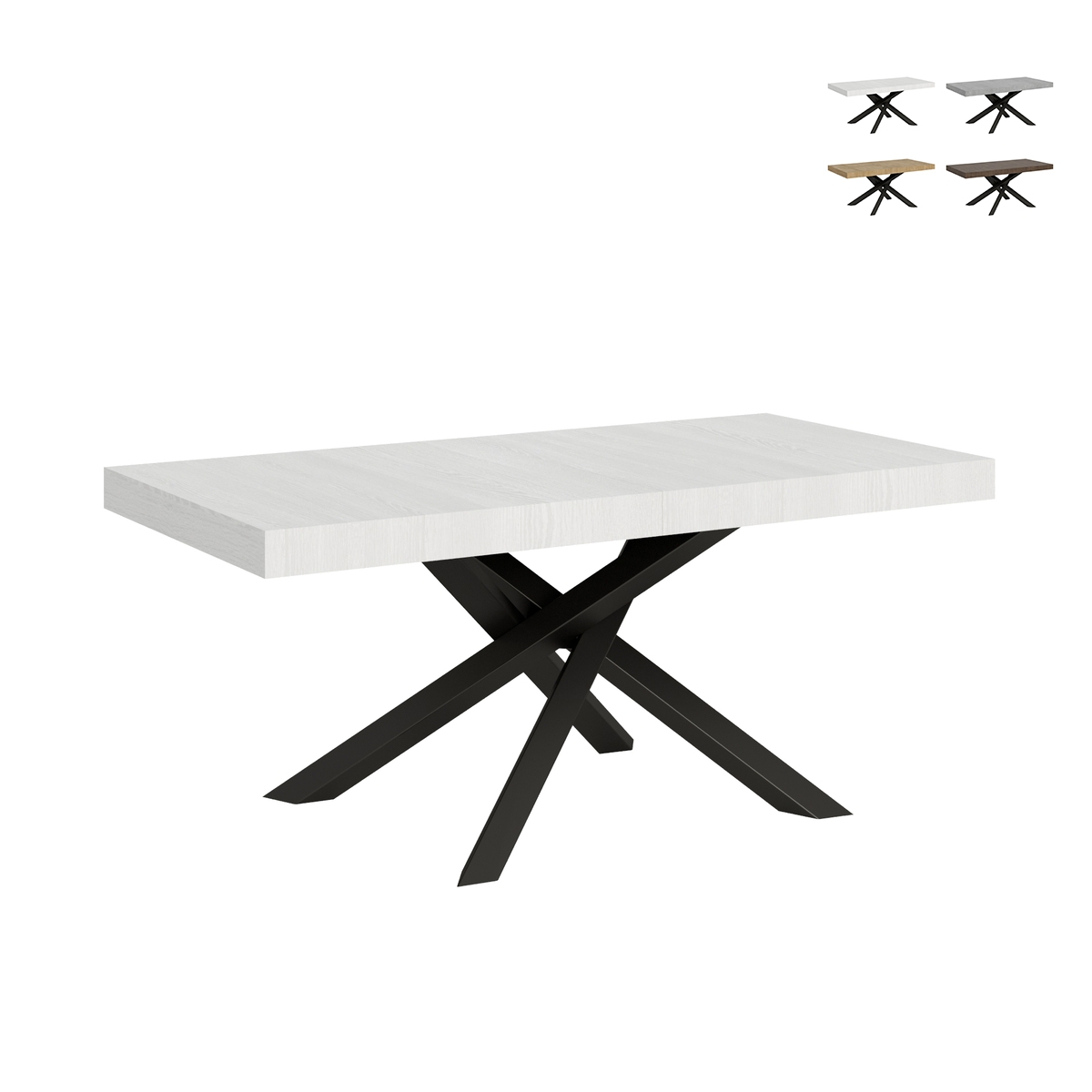 Ausziehbarer Tisch für 12 Personen, modernes Design, 90×180-284 Volantis Aktion Ausziehbarer Tisch für 12 Personen, modernes Design, 90×180-284 Volantis Aktion