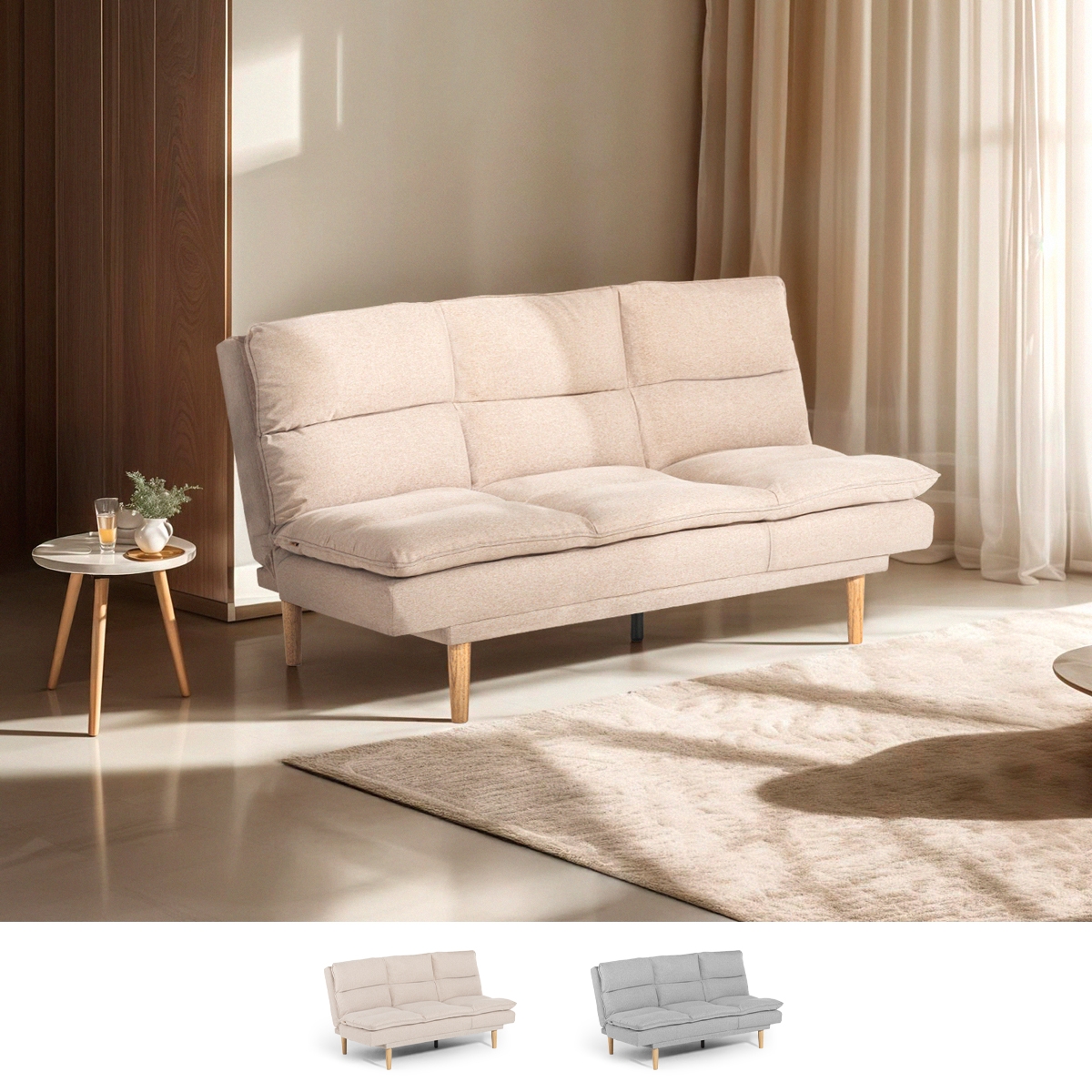 Schlafsofa Klick Klack 2-Sitzer mit verstellbarer Rückenlehne Livra Aktion Schlafsofa Klick Klack 2-Sitzer mit verstellbarer Rückenlehne Livra Aktion