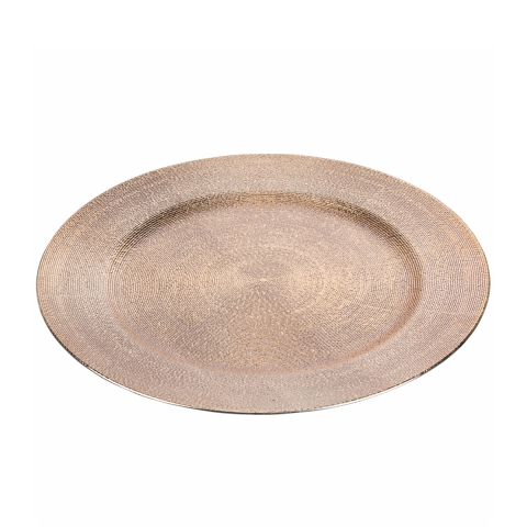 Set 6 Tischuntersetzer mit goldener Reliefdeko 33cm XMas Aktion