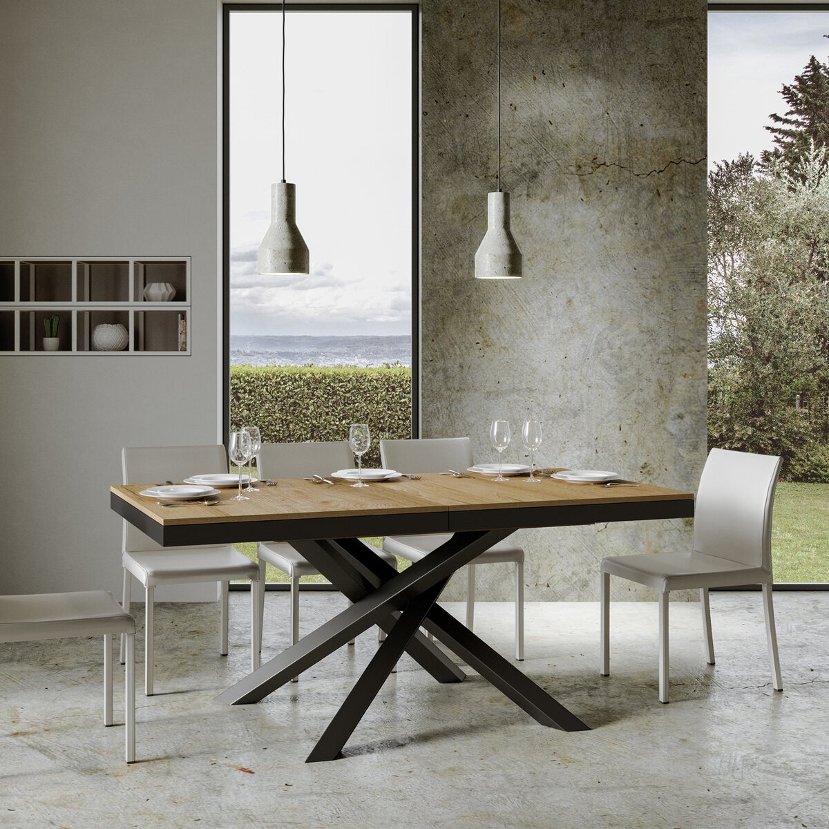 Ausziehbarer Esstisch modernes Design 90×160-264 Volantis Evolution Aktion Ausziehbarer Esstisch modernes Design 90×160-264 Volantis Evolution Aktion