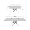 Ausziehbarer Esstisch modernes Design 90×160-264 Volantis Evolution Katalog