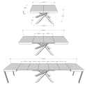 Moderner ausziehbarer Esstisch 90x120-380 Volantis Evolution Preis