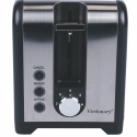 Elektrischer Toaster 2 Scheiben Timer Industrielles Design Schwarz Victionary Lagerbestand
