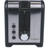 Elektrischer Toaster 2 Scheiben Timer Industrielles Design Schwarz Victionary Lagerbestand