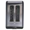 Elektrischer Toaster 2 Scheiben Timer Industrielles Design Schwarz Victionary Auswahl