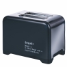 Elektrischer Toaster 2 Scheiben Timer Industrielles Design Schwarz Victionary Angebot