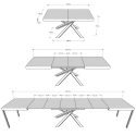 Ausziehbarer Tisch im modernen Industriedesign 90×160-420 Volantis Evolution Katalog