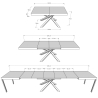 Ausziehbarer Tisch im modernen Industriedesign 90×160-420 Volantis Evolution Katalog