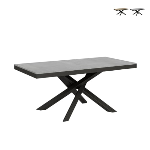 Moderner ausziehbarer Tisch mit Kreuzbeinen 90×180-440 Volantis Evolution Aktion