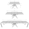 Moderner ausziehbarer Tisch mit Kreuzbeinen 90×180-440 Volantis Evolution Preis