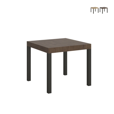 Moderner quadratischer ausziehbarer Tisch 90×90-246 Everyday im Industrie-Stil Aktion