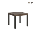 Moderner quadratischer ausziehbarer Tisch 90×90-246 Everyday im Industrie-Stil Aktion