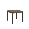Moderner quadratischer ausziehbarer Tisch 90×90-246 Everyday im Industrie-Stil Rabatte