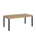 Ausziehbarer Esstisch im Industriedesign aus Metall und Holz für 18 Personen 90×180-440 Everyday Aktion