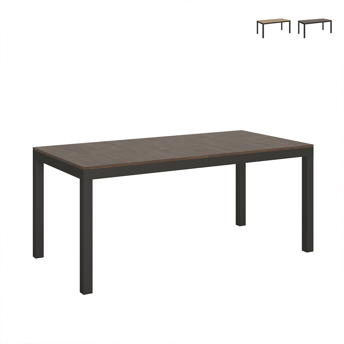Ausziehbarer Esstisch Industrial Minimal Holz Metall 90×180-440 Everyday Evolution Aktion Ausziehbarer Esstisch Industrial Minimal Holz Metall 90×180-440 Everyday Evolution Aktion