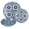Tafelservice 18-teilig im mediterranen Design aus Porzellan Paxos Angebot