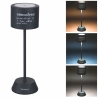 Schwarze LED-Tischlampe, dimmbar, touchgesteuert und wiederaufladbar Victionary Angebot