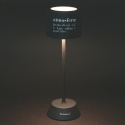 Schwarze LED-Tischlampe, dimmbar, touchgesteuert und wiederaufladbar Victionary Sales