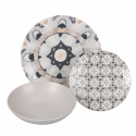 Boho Bohémienne Geschirrset 18-teilig aus Porzellan Angebot