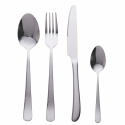 24-teiliges Besteckset aus glänzendem Edelstahl Silber Round Verkauf