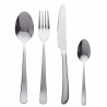 24-teiliges Besteckset aus glänzendem Edelstahl Silber Round Verkauf