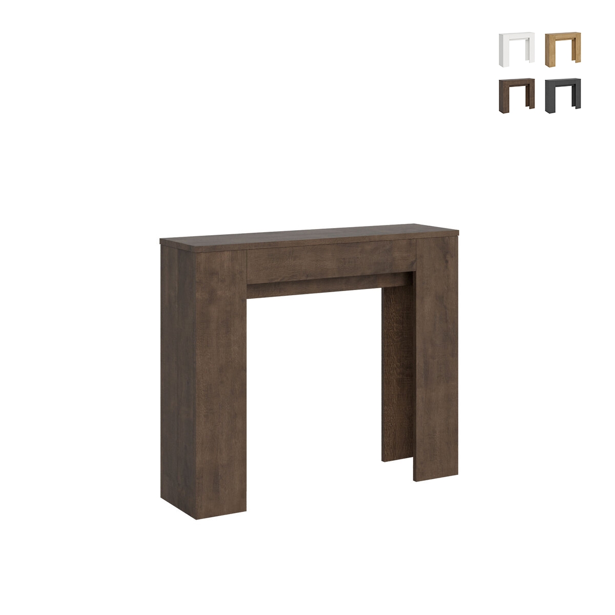 Ausziehbarer Konsolentisch Esszimmer Küche für 8 Personen 90×25-181 Slick Rabatte Ausziehbarer Konsolentisch Esszimmer Küche für 8 Personen 90×25-181 Slick Rabatte