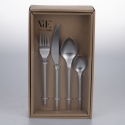 Edelstahl Besteckset 24-teilig in matt Silber Gallery Angebot