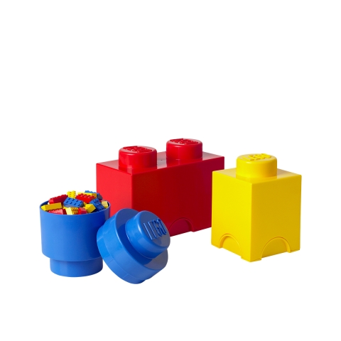 LEGO Aufbewahrungsbox Multi Pack, Set mit 3 Containern in Blau, Rot, Gelb Aktion