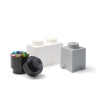 Set mit 3 Behältern in Weiß, Schwarz und Grau LEGO Storage Brick Multi Pack Aktion