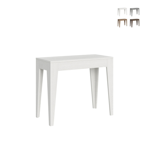 Erweiterbarer Konsolentisch minimalistisches Design für 10 Personen 90x42-198 Isotta Small Aktion