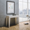 Erweiterbarer Konsolentisch minimalistisches Design für 10 Personen 90x42-198 Isotta Small Verkauf
