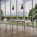 Erweiterbarer Konsolentisch minimalistisches Design für 10 Personen 90x42-198 Isotta Small Eigenschaften