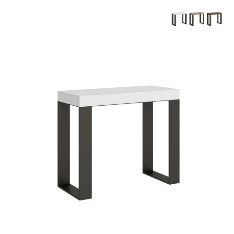 Ausziehbare Konsole im minimalen Industriedesign 90x40-196 Tecno Small Aktion