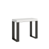 Ausziehbare Konsole im minimalen Industriedesign 90x40-196 Tecno Small Lagerbestand