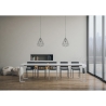 Ausziehbarer Konsolentisch für 14 Personen, minimalistisches Design, Küche 90x40-300 Tecno Lagerbestand
