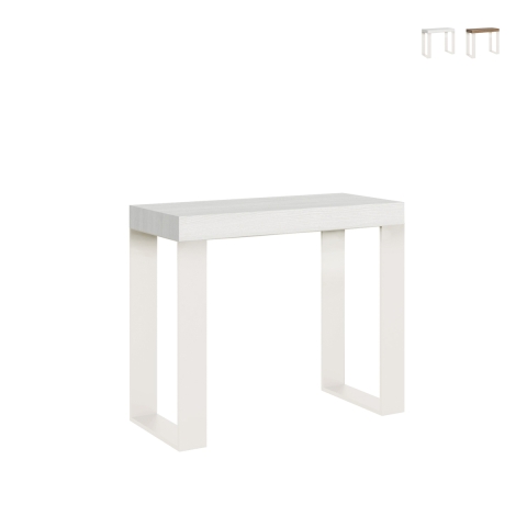 Ausziehbarer Konsolentisch für 14 Personen, minimalistisches Design, Küche 90x40-300 Tecno Aktion