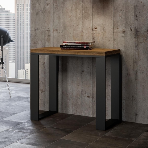 Ausziehbarer Esstisch 90x45-90 aus Holz Tecno Libra Aktion