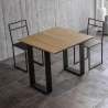 Ausziehbarer Esstisch 90x45-90 aus Holz Tecno Libra Sales