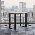 Ausziehbarer Esstisch 90x45-90 aus Holz Tecno Libra Rabatte