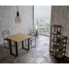 Ausziehbarer Esstisch 90x45-90 aus Holz Tecno Libra Katalog