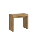 Verlängerbare Platzspar-Konsole 90x40-196 aus Holz Roxell Small Aktion