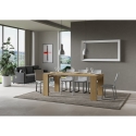 Verlängerbare Platzspar-Konsole 90x40-196 aus Holz Roxell Small Angebot