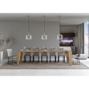 Ausziehbarer Konsolentisch im modernen Design aus Holz 90x40-300 Naxy Sales