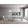 Ausziehbarer weißer Konsolentisch für Esszimmer und Küche 90x42-302 Evolve Angebot