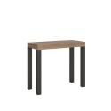 Ausziehbarer Konsolentisch im Industrie-Stil aus Holz 90x40-196 Everyday Small Verkauf
