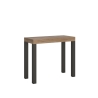 Ausziehbarer Konsolentisch im Industrie-Stil aus Holz 90x40-196 Everyday Small Verkauf