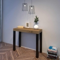 Ausziehbarer Konsolentisch im Industrie-Stil aus Holz 90x40-196 Everyday Small Aktion