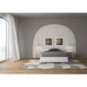Bett für eineinhalb Personen mit Lattenrost, weiß Esche, 120x190, Nuamo Angebot